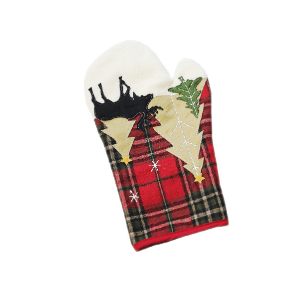 Christmas flower plaid gloves - Krosscanada