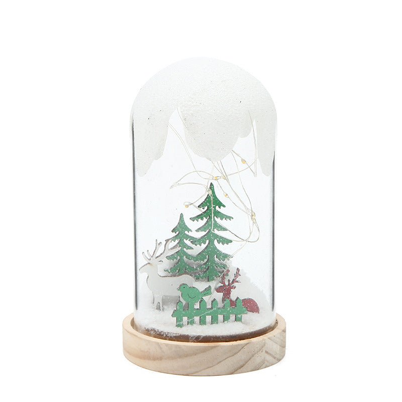 Christmas Gift Ornaments Creative Hanging Frost Christmas Tree Glass Cover - Krosscanada