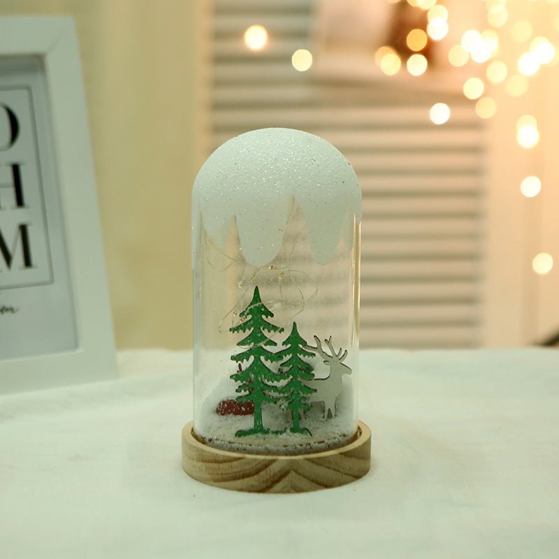 Christmas Gift Ornaments Creative Hanging Frost Christmas Tree Glass Cover - Krosscanada