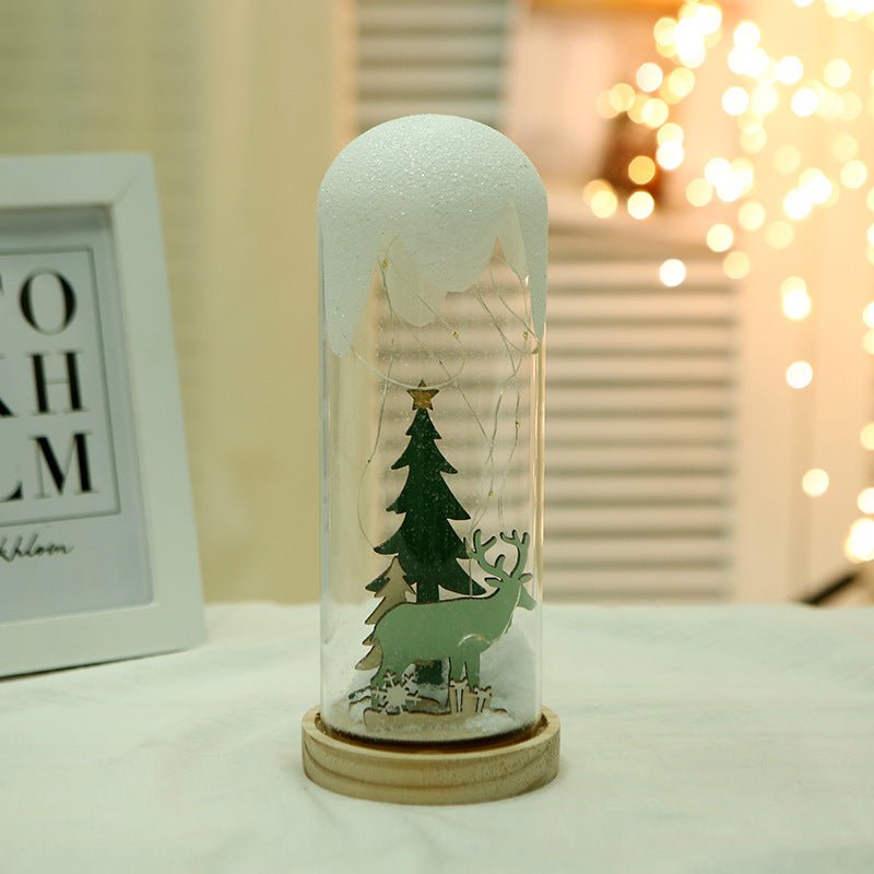 Christmas Gift Ornaments Creative Hanging Frost Christmas Tree Glass Cover - Krosscanada