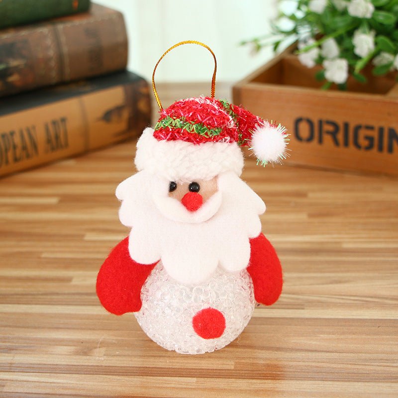 Christmas Luminous Pendant Santa Claus Snowman Bear Elk Lantern - Krosscanada