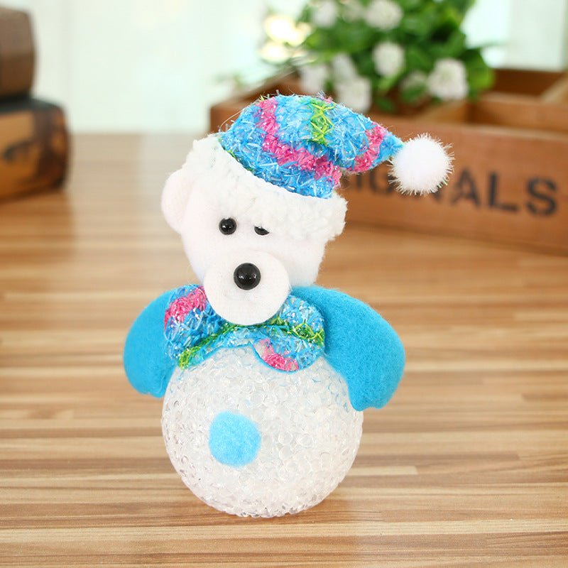 Christmas Luminous Pendant Santa Claus Snowman Bear Elk Lantern - Krosscanada