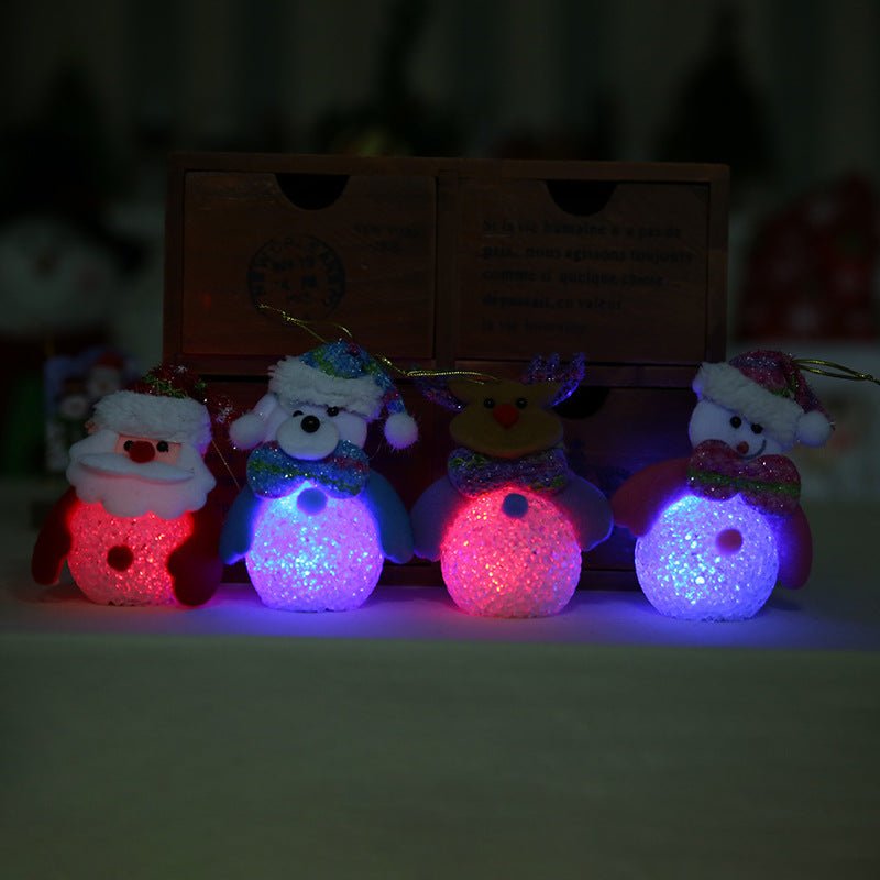 Christmas Luminous Pendant Santa Claus Snowman Bear Elk Lantern - Krosscanada