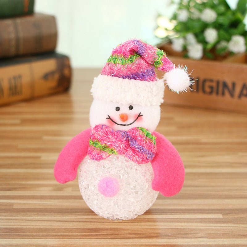 Christmas Luminous Pendant Santa Claus Snowman Bear Elk Lantern - Krosscanada