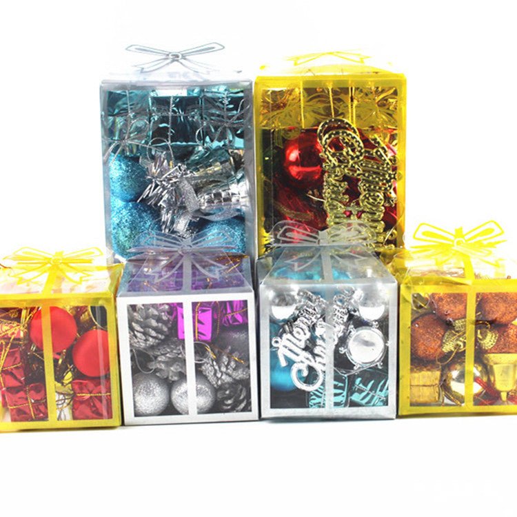 Christmas Ornament Butterfly Gift Box Pendant Arrangement - Krosscanada