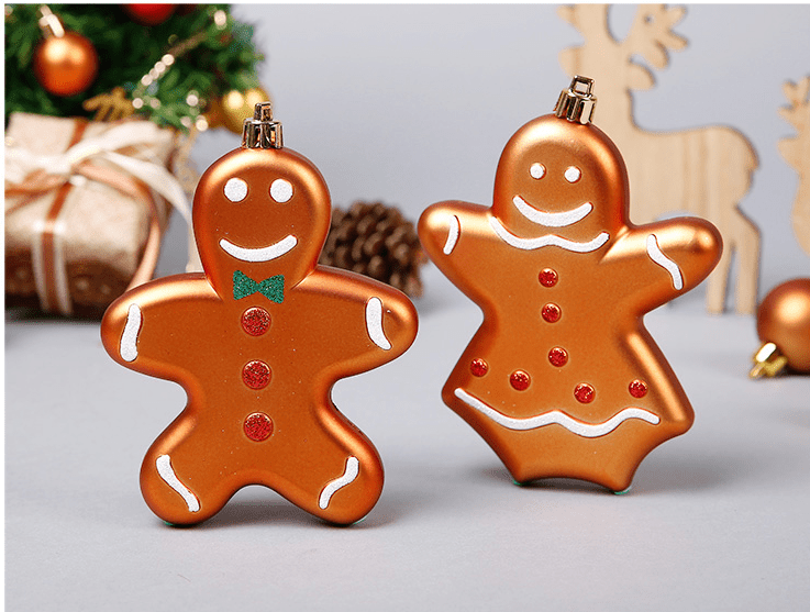 Christmas Ornaments Cute Gifts Reindeer Balls Stars Gingerbread Man Christmas Pendant Ornaments Charm - Krosscanada