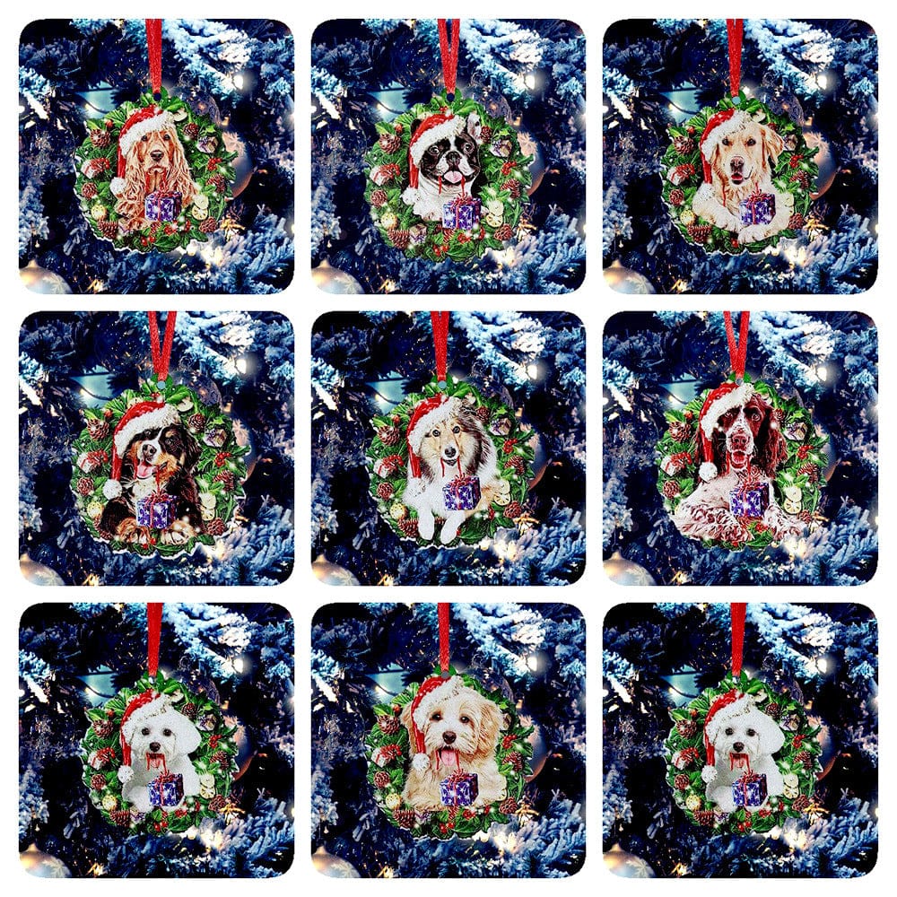 Christmas Ornaments Hanging Decoration Gift Product Personalized Family Xmas Tree Decor - Krosscanada