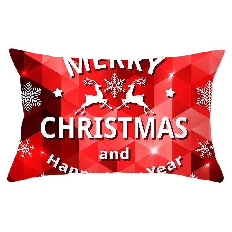 Christmas peach leather pillowcase - Krosscanada