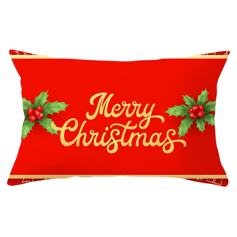 Christmas peach leather pillowcase - Krosscanada