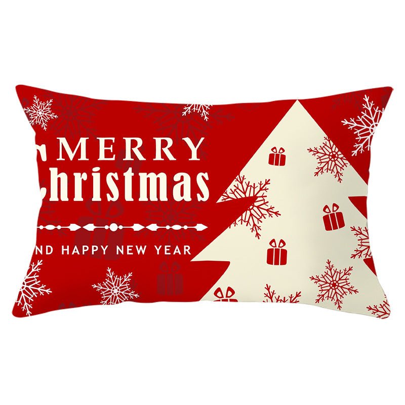 Christmas peach leather pillowcase - Krosscanada