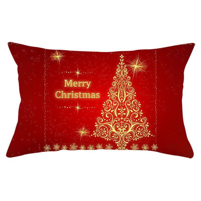 Christmas peach leather pillowcase - Krosscanada