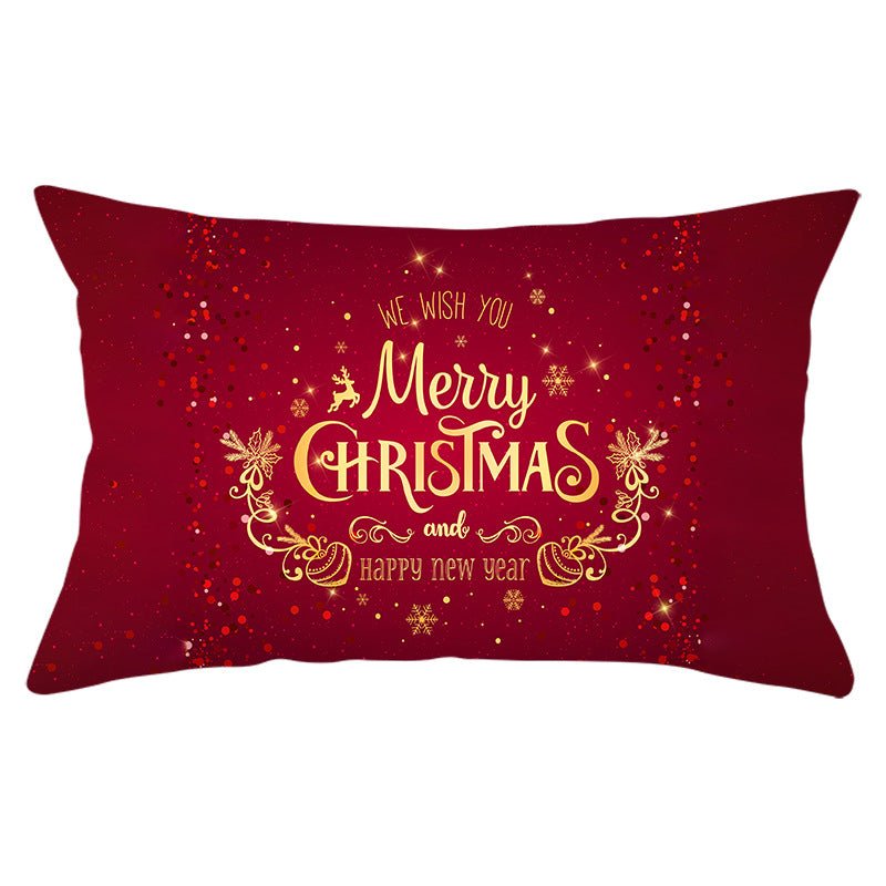 Christmas peach leather pillowcase - Krosscanada