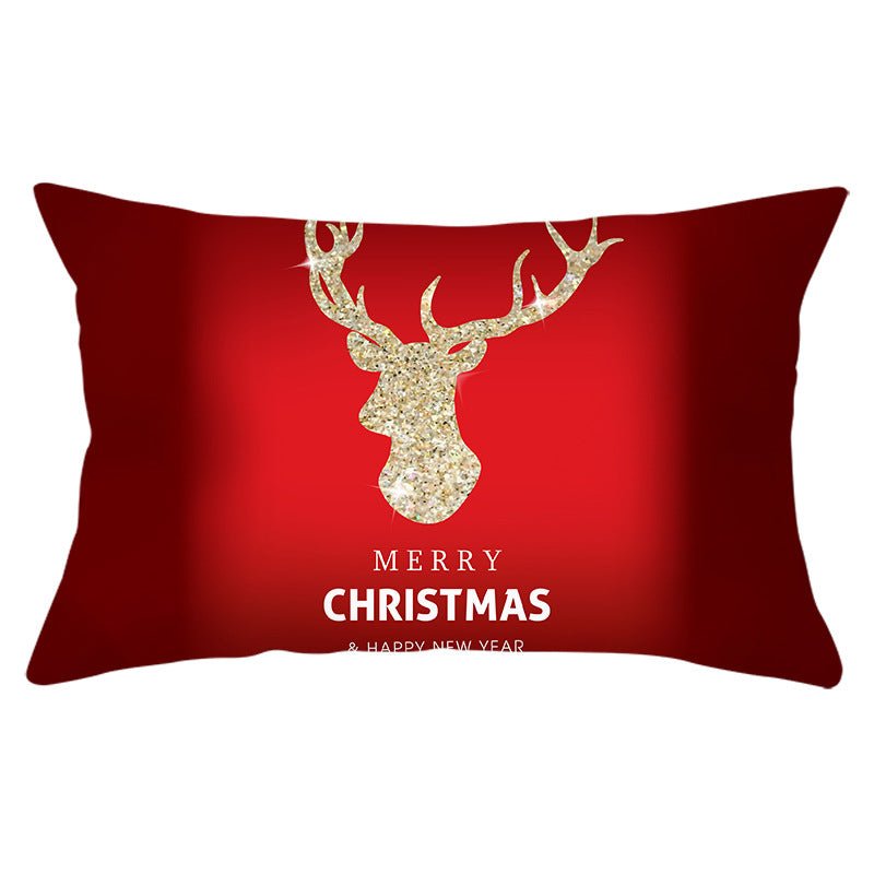 Christmas peach leather pillowcase - Krosscanada
