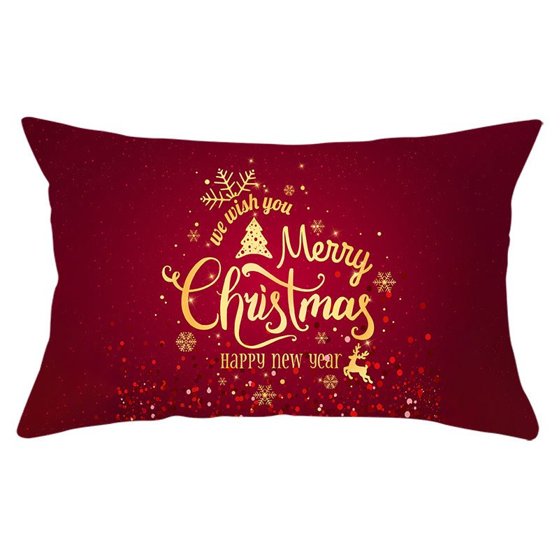 Christmas peach leather pillowcase - Krosscanada
