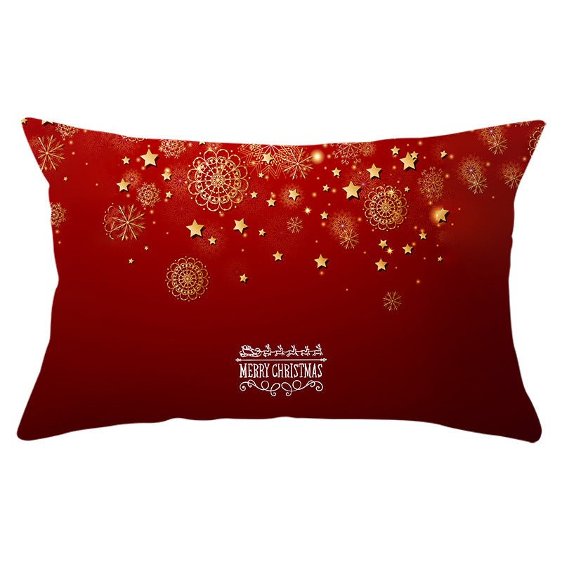 Christmas peach leather pillowcase - Krosscanada