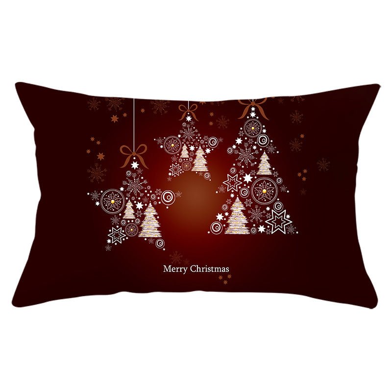 Christmas peach leather pillowcase - Krosscanada