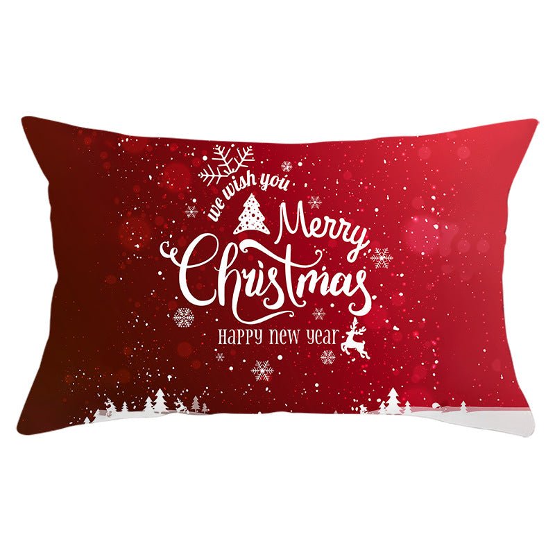 Christmas peach leather pillowcase - Krosscanada