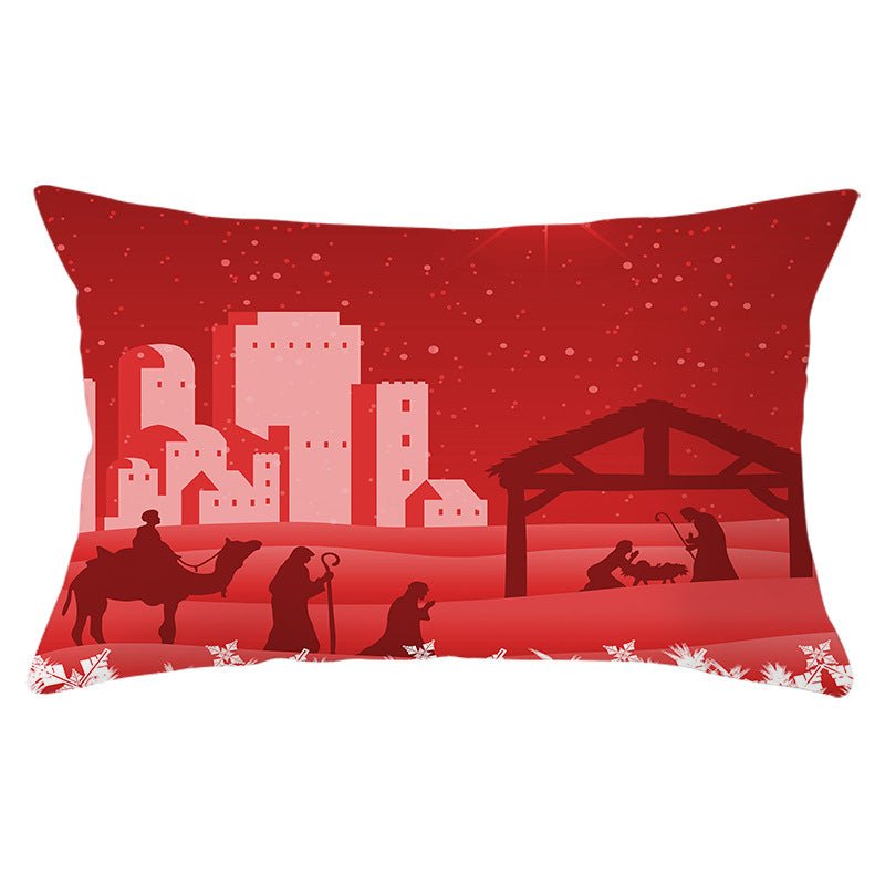 Christmas peach leather pillowcase - Krosscanada