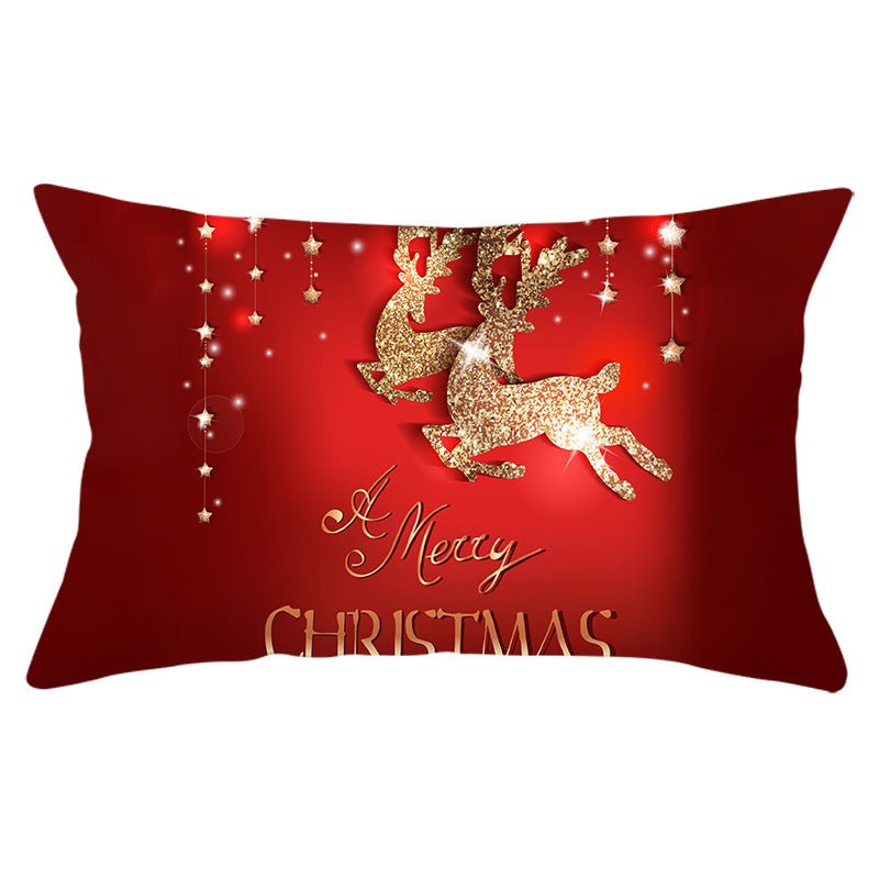 Christmas peach leather pillowcase - Krosscanada