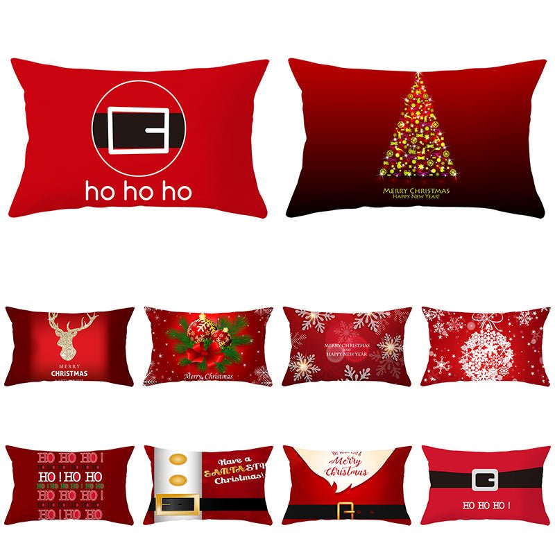 Christmas peach leather pillowcase - Krosscanada