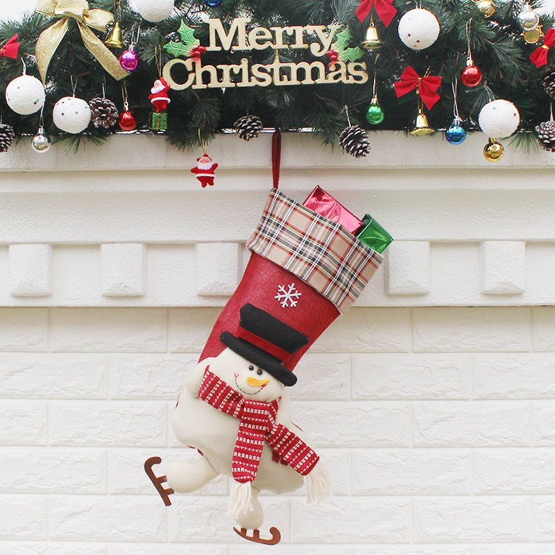 Christmas Sock Gift Bag Christmas Ornament - Krosscanada