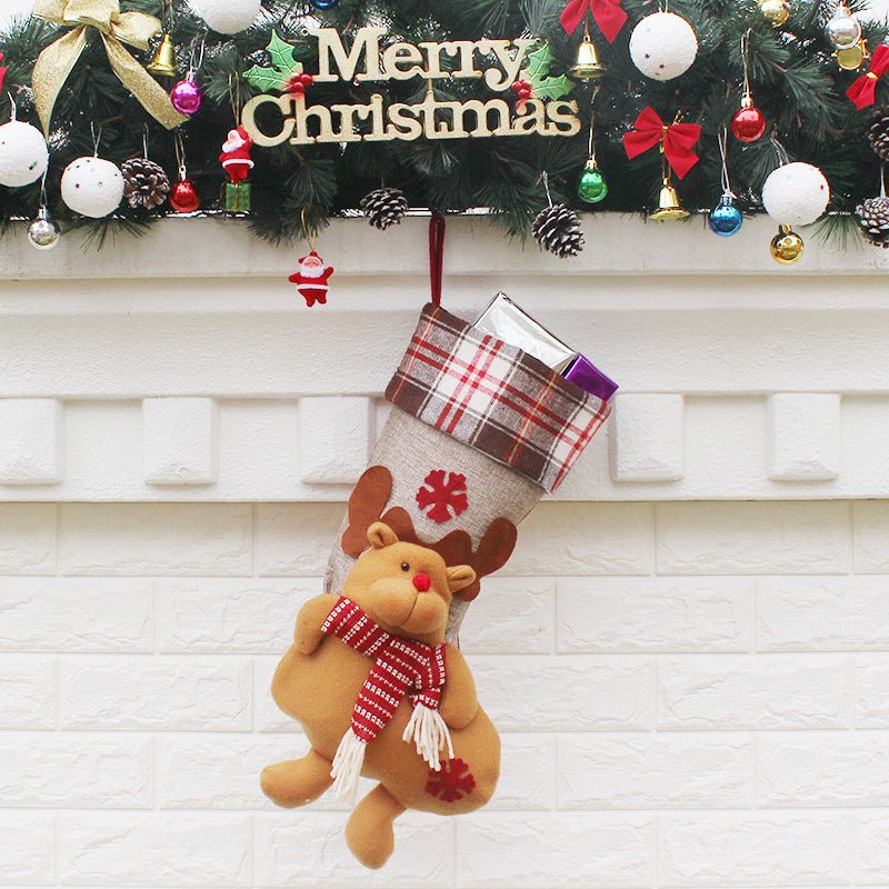 Christmas Sock Gift Bag Christmas Ornament - Krosscanada