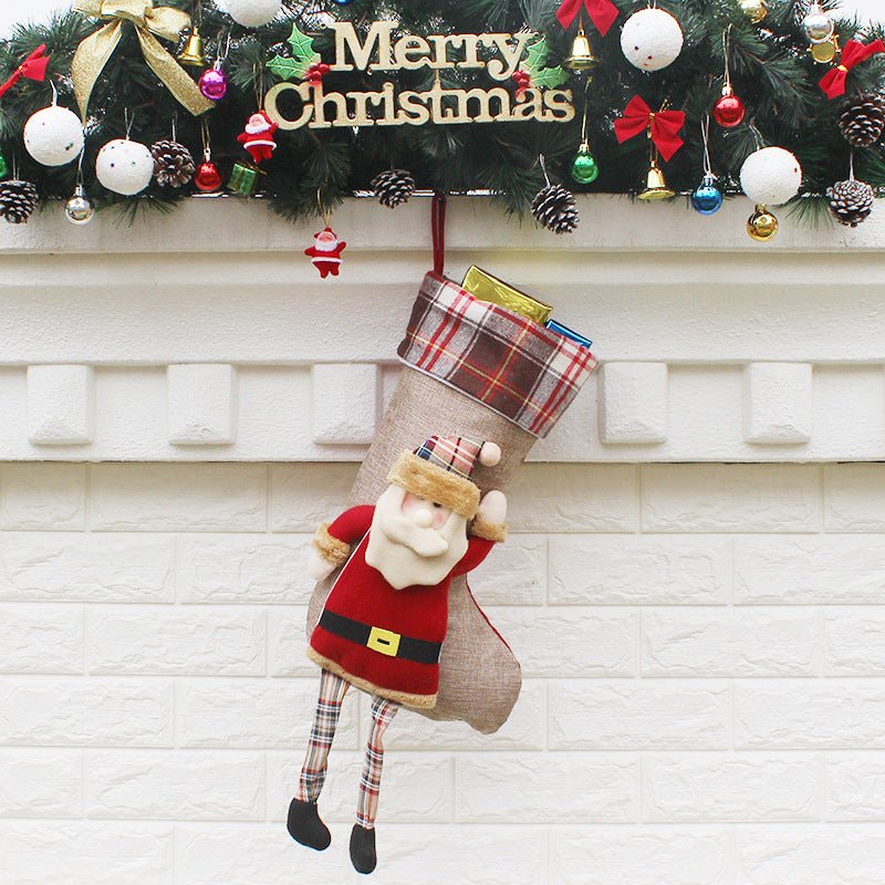 Christmas Sock Gift Bag Christmas Ornament - Krosscanada