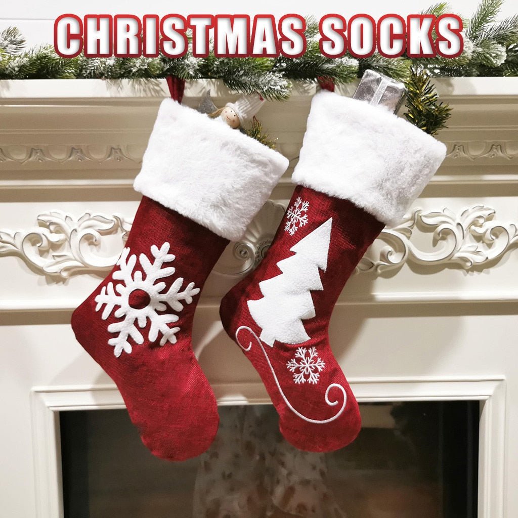 Christmas Socks Gift Bag - Krosscanada