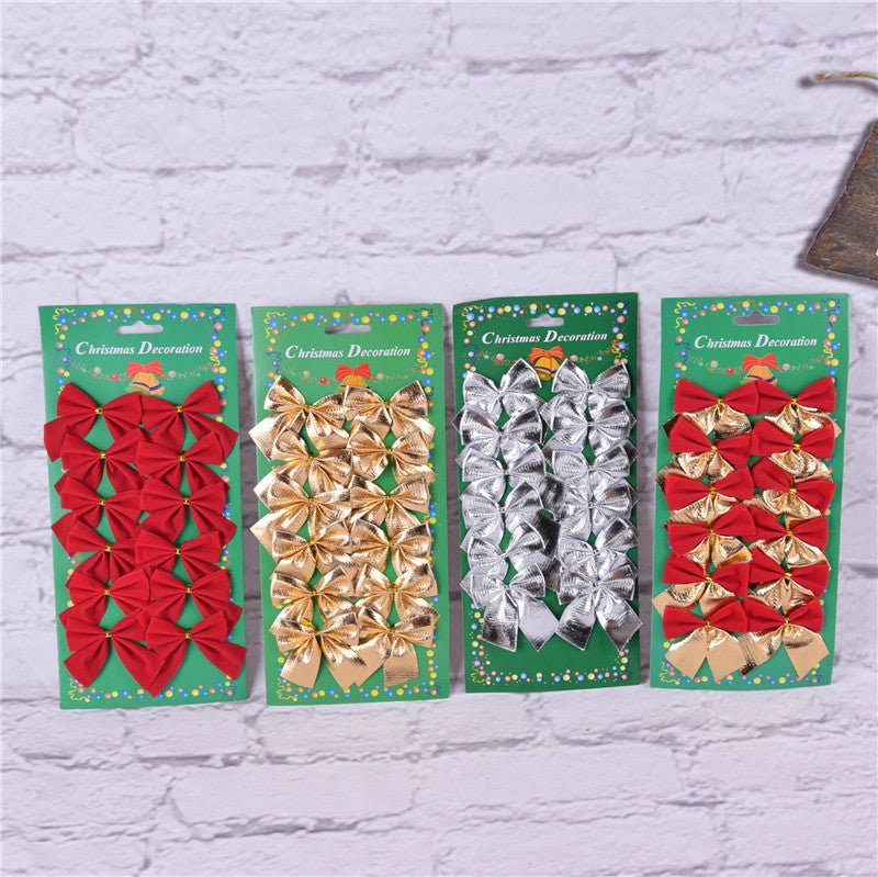 Christmas Tree Ornaments Christmas Decoration Bow - Krosscanada