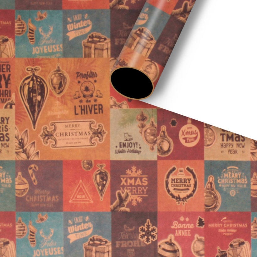 Classic Christmas Gift Wrapping Paper Thickened - Krosscanada