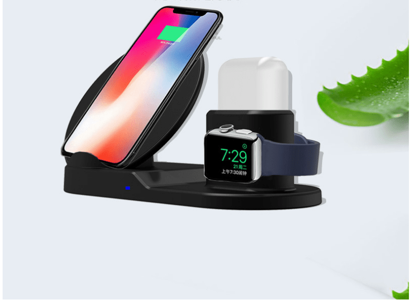 Compatible with Apple , 3 - in - 1 Wireless Charger - Krosscanada