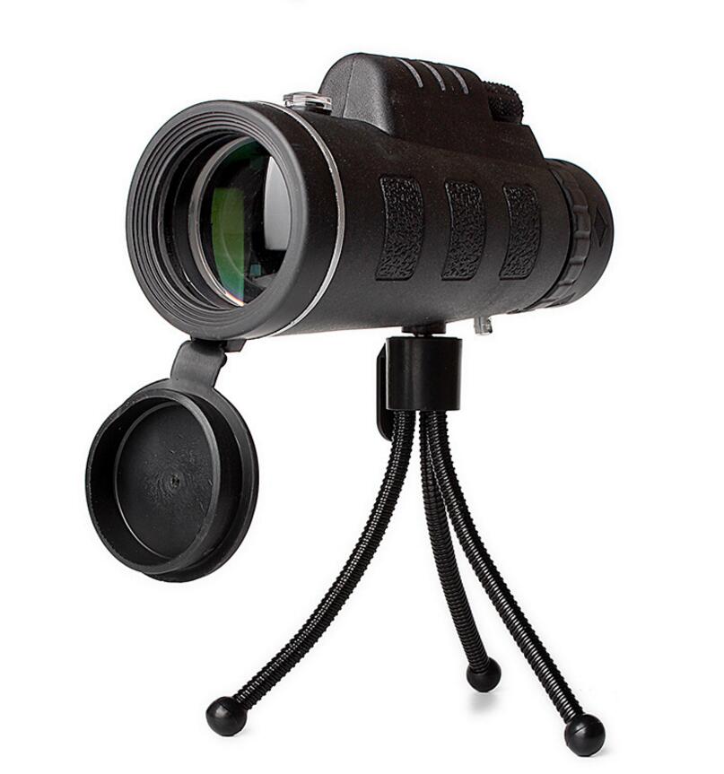 Compatible with Apple, Monocular Telescope Zoom Scope with Compass Phone Clip Tripod - Krosscanada