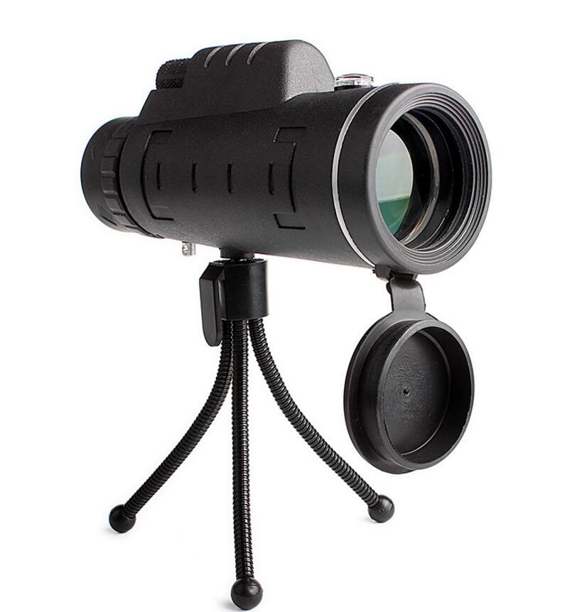 Compatible with Apple, Monocular Telescope Zoom Scope with Compass Phone Clip Tripod - Krosscanada