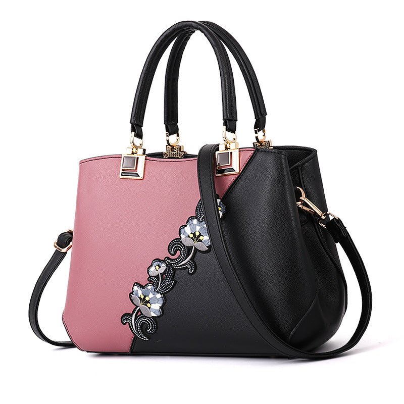 Contrasting color ladies bag handbag - Krosscanada