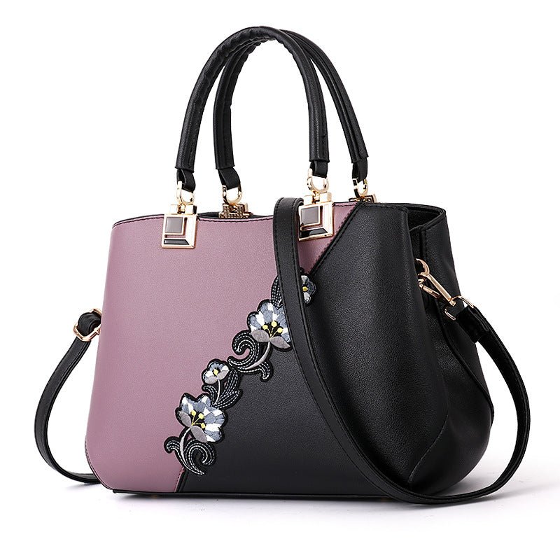 Contrasting color ladies bag handbag - Krosscanada