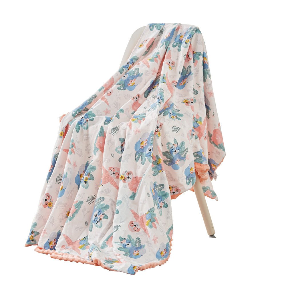 Cotton Baby Comfort Gauze Breathable Cover Blanket - Krosscanada