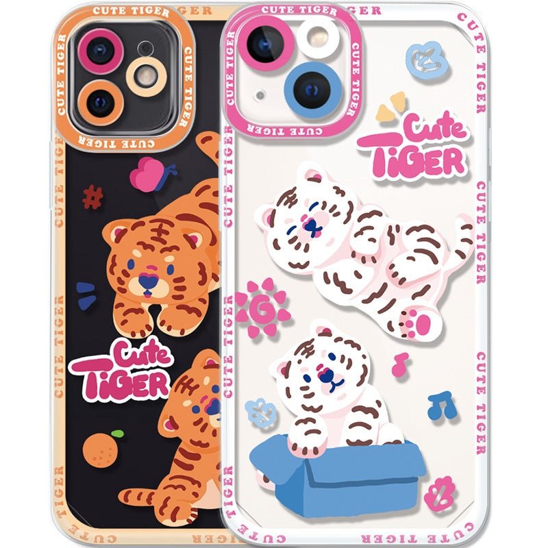 Couple Tiger Phone Case For 13 Right Angle Pro Soft Case - Krosscanada