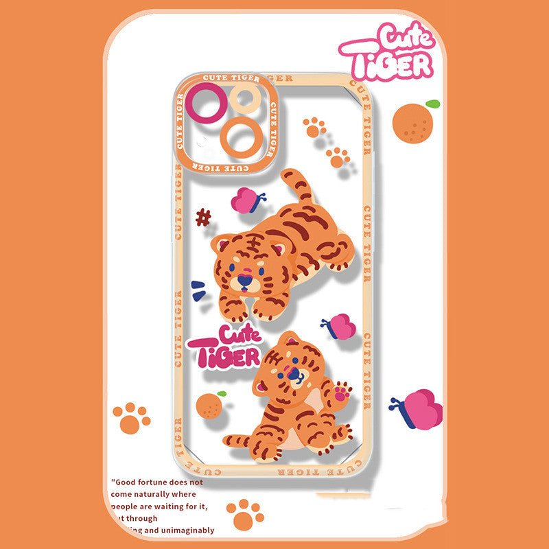 Couple Tiger Phone Case For 13 Right Angle Pro Soft Case - Krosscanada