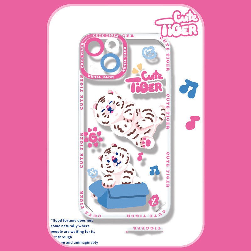 Couple Tiger Phone Case For 13 Right Angle Pro Soft Case - Krosscanada