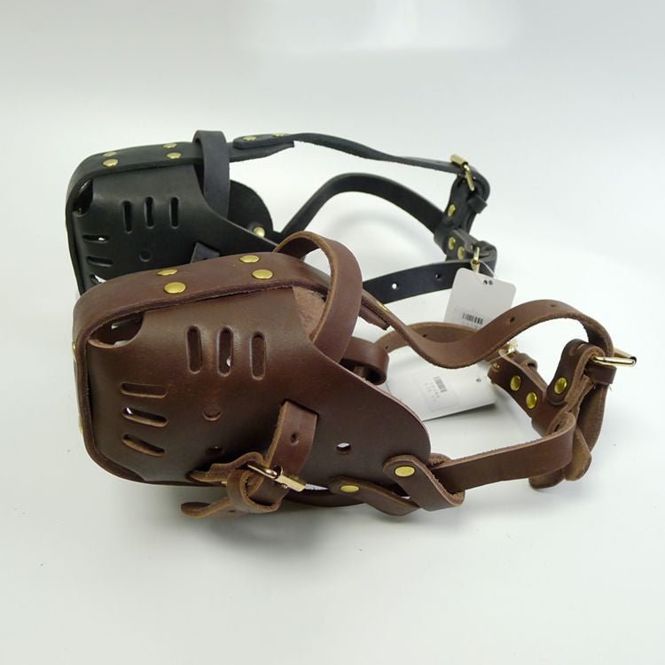 Cowhide Dog Muzzle Medium And Large Dog Horse Dog - Krosscanada