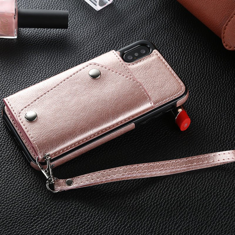 Creative Card Wallet Leather Case With Lanyard - Krosscanada