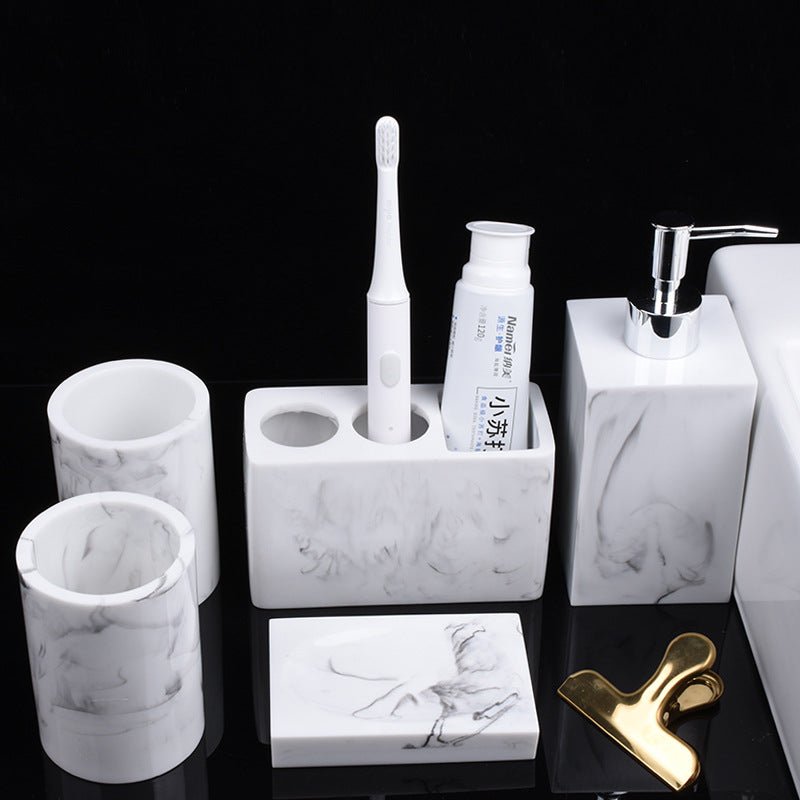 Creative Resin Five - piece Bathroom Set - Krosscanada
