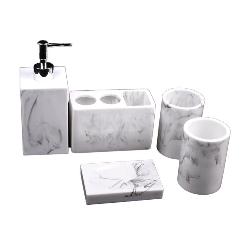 Creative Resin Five - piece Bathroom Set - Krosscanada