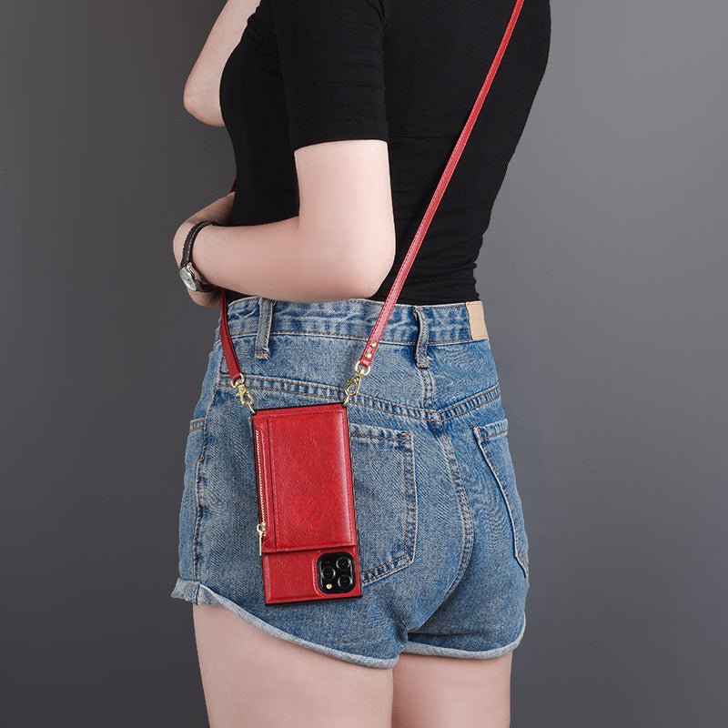 Crossbody Backpack Style Coin Card Case Phone Case - Krosscanada