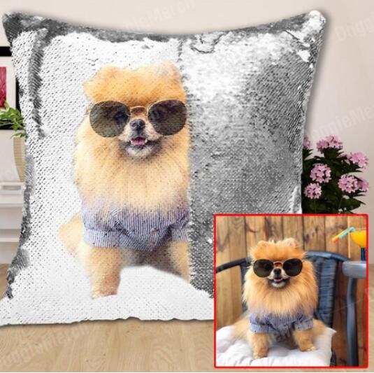 Custom image sequin pillowcase - Krosscanada