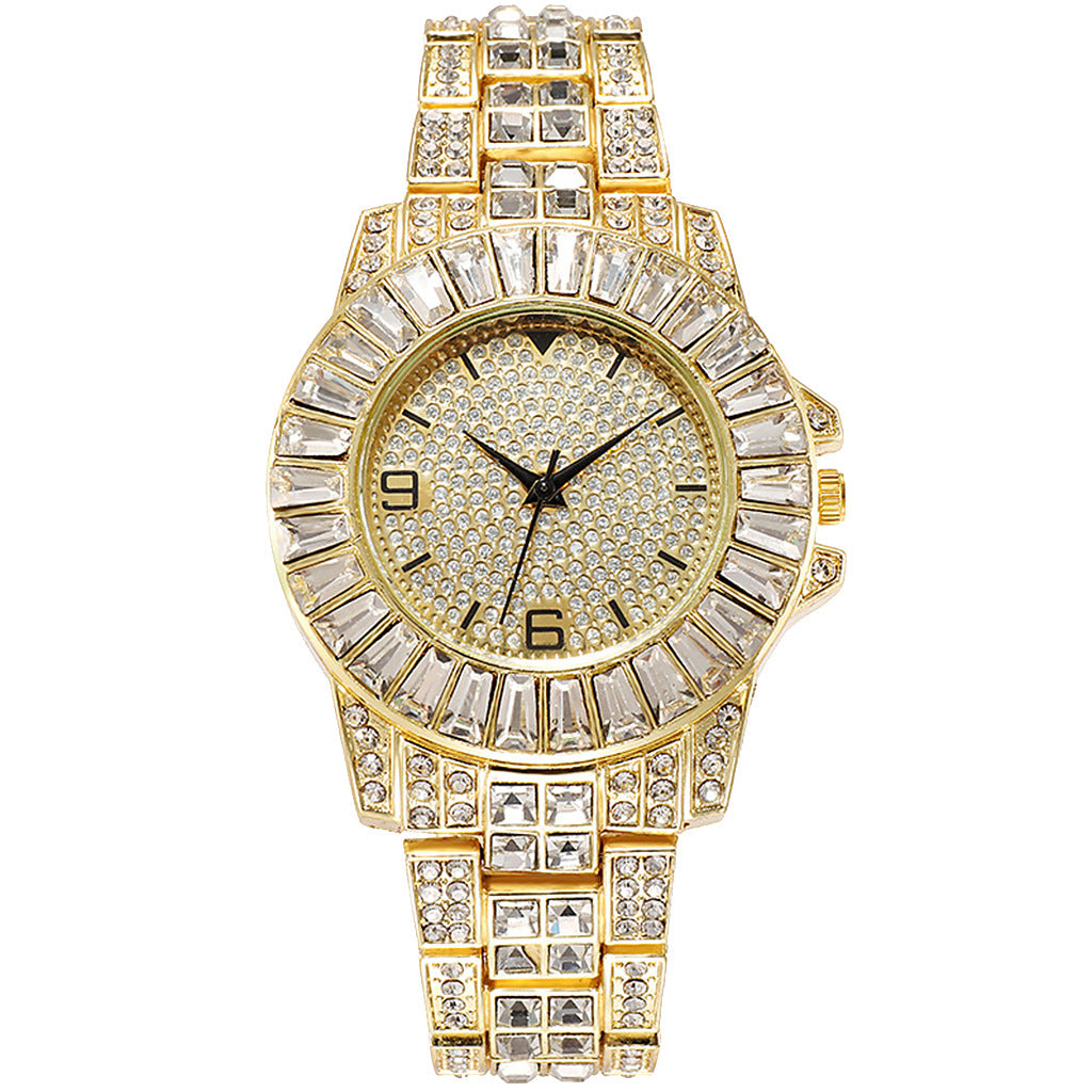 Ladies Hip Hop Chain Full Diamond Watch - KKscollecation