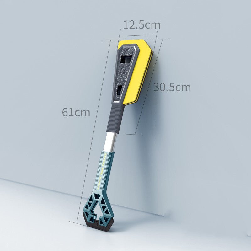 Defrosting And Scraping Snow With Snow Removal Shovel And Snow Brush - Krosscanada