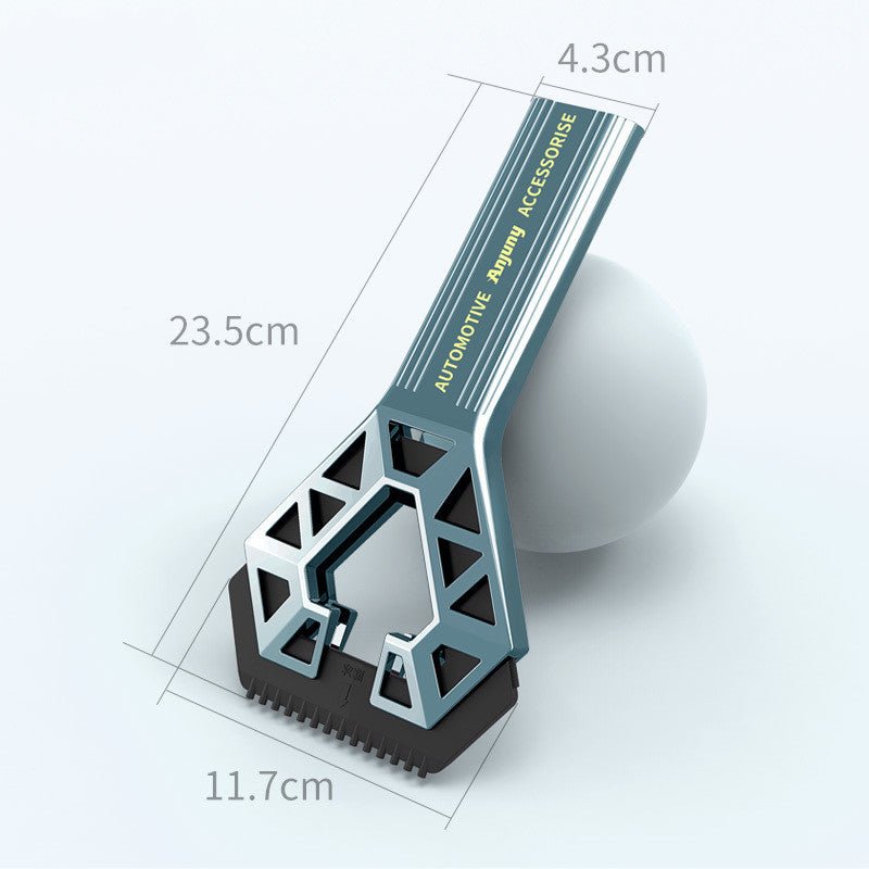 Defrosting And Scraping Snow With Snow Removal Shovel And Snow Brush - Krosscanada