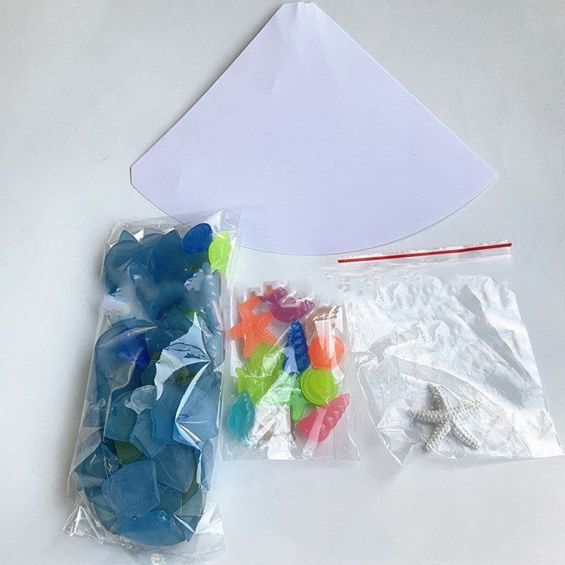 DIY Christmas Decoration Blue Christmas Tree Glass Creative Unique Decoration - Krosscanada