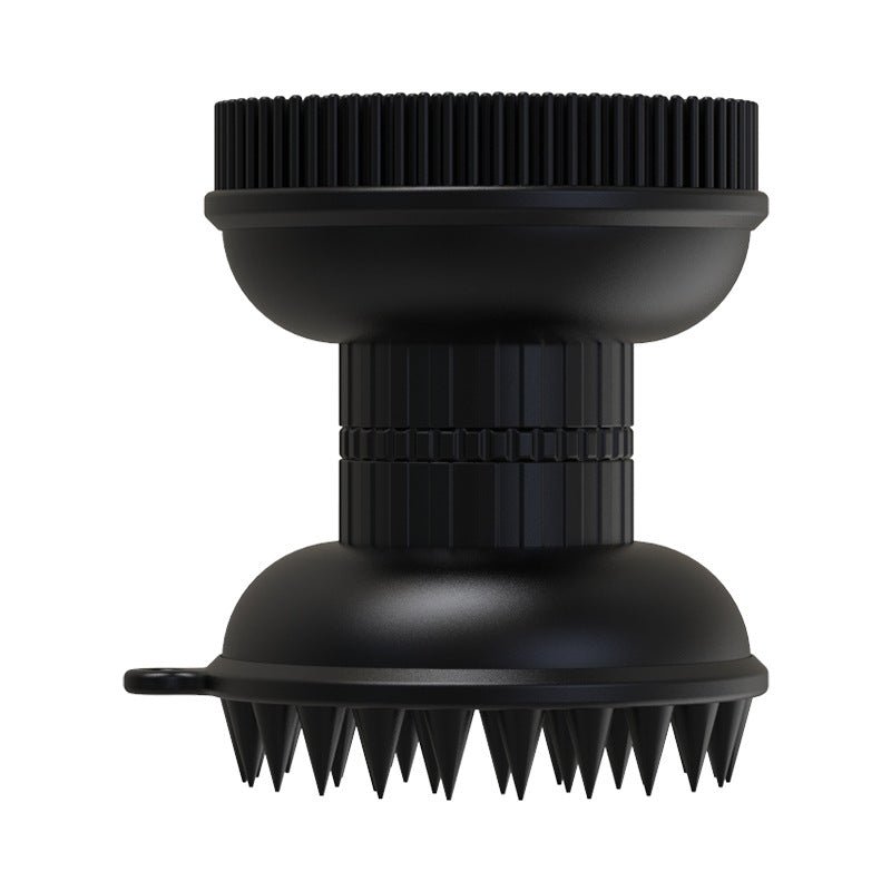 Double - Sided Shower Brush Silicone Shower Shampoo Brush - Krosscanada